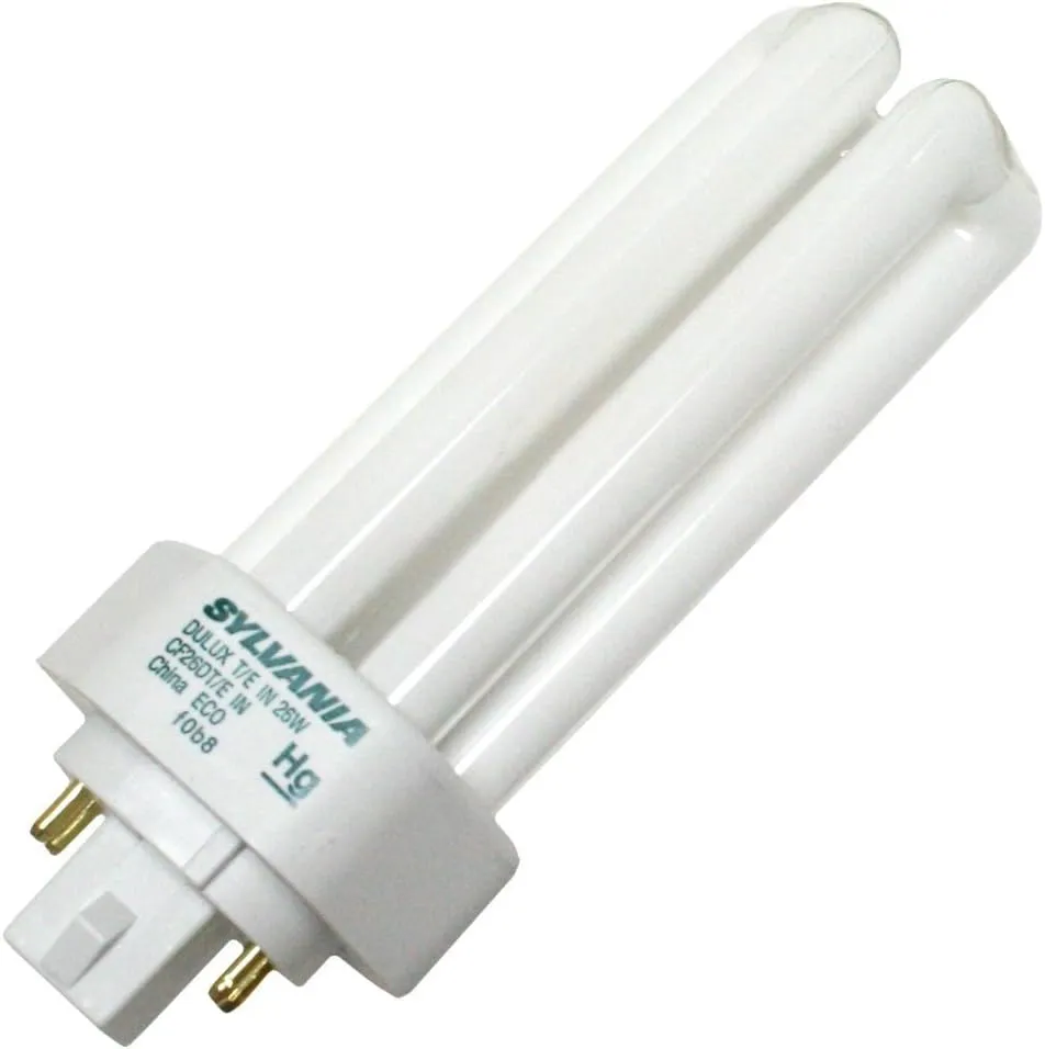 (10 Pack) Sylvania 20879 CF26DT/E/IN/827/ECO 26-Watt 2700K 4-Pin Triple Tube Compact Fluorescent Lamp