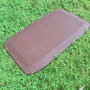 1.5 Inch Fanny Pads - Brown Rubber Safety Mats (Set of 2)