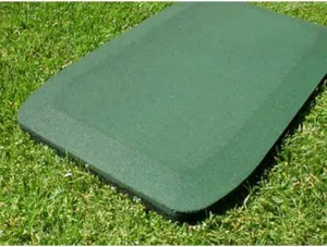 1.5 Inch Fanny Pads - Green Rubber Safety Mats (Set of 2)