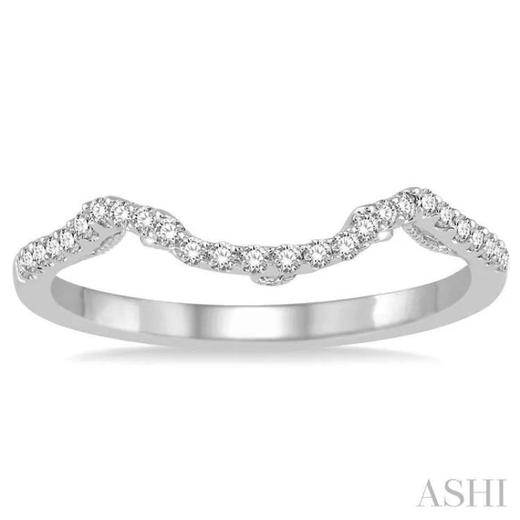 1/6 Ctw Round Diamond Wedding Band in 14K White Gold