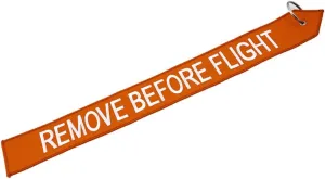 17" Orange Remove Before Flight Keychain