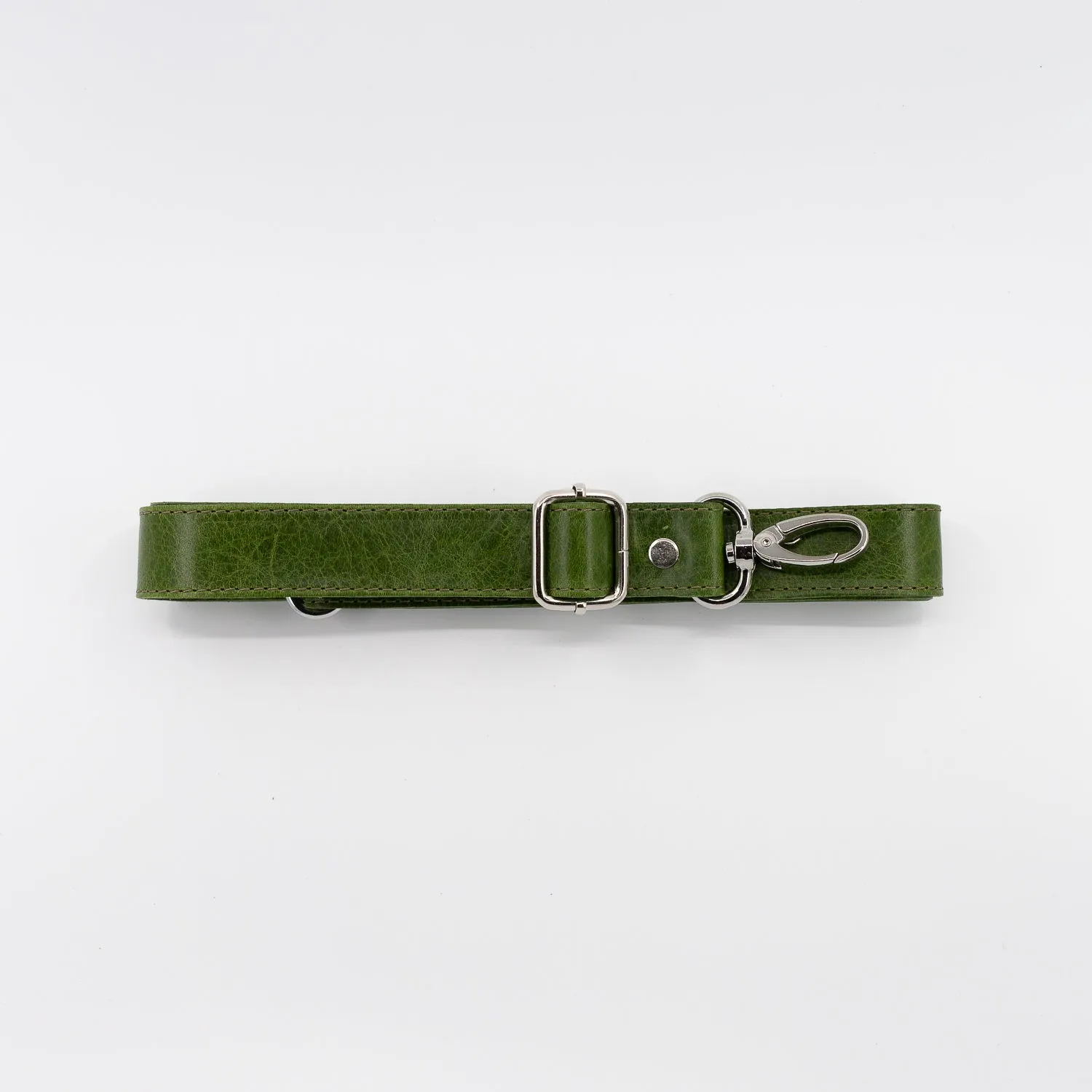 1" Avocado Green Leather Detachable Strap