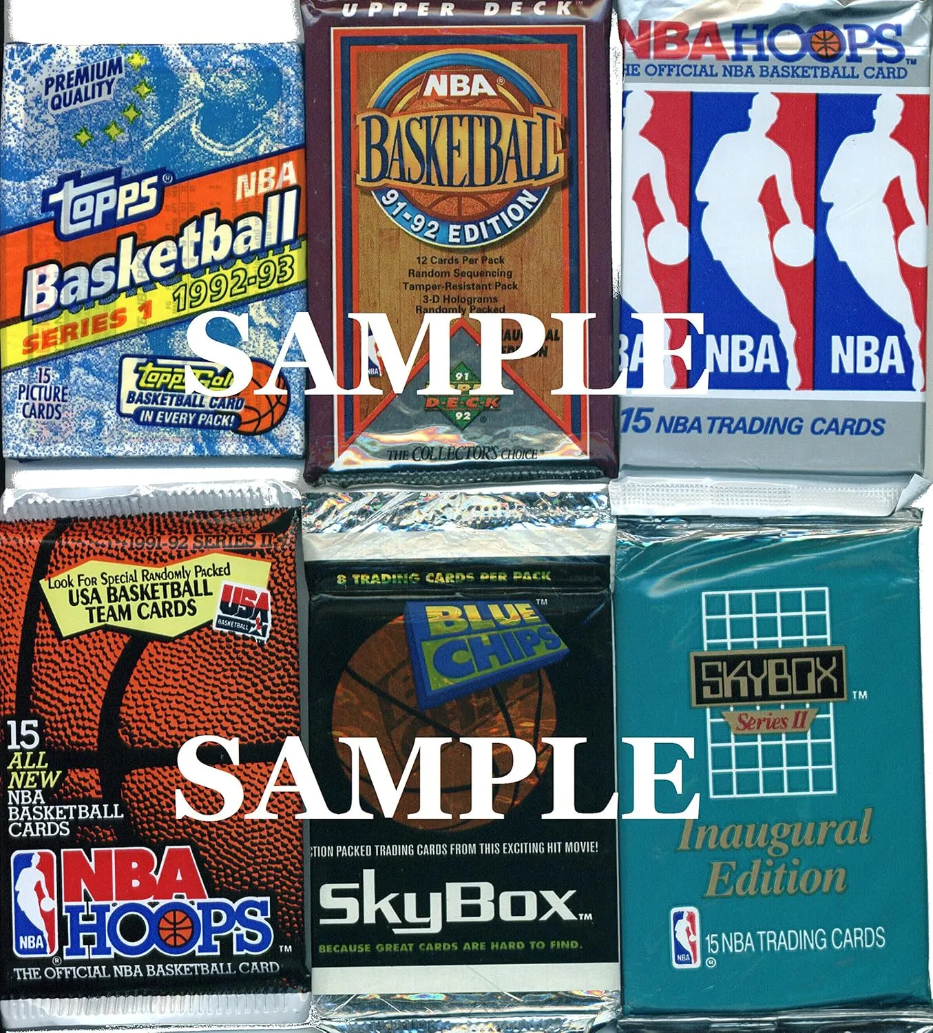 200 Vintage NBA Basketball Cards in Old Sealed Wax Packs - Perfect for New Collectors