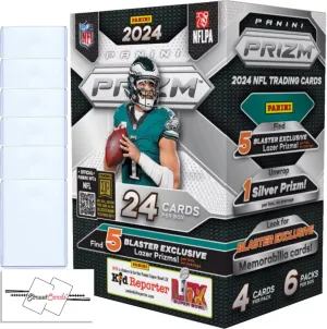 2024 Panini Prizm Football NFL Blaster Packs/Box Trading Cards   Toploader(s)   StreetCards Magnet! (Blaster Box   6 Toploaders)