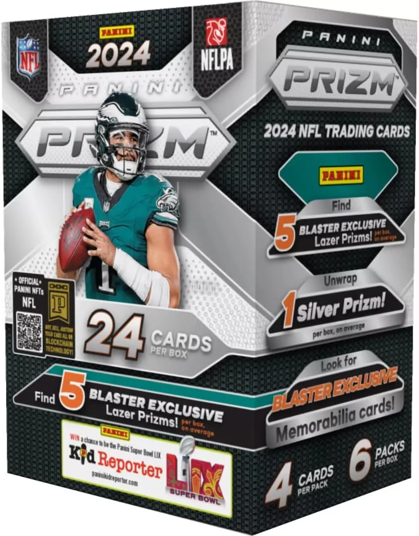 2024 Panini Prizm Football NFL Blaster Packs/Box Trading Cards   Toploader(s)   StreetCards Magnet! (Blaster Box   6 Toploaders)