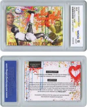 2024 Pele Soccer The Beautiful Game Diamond Dust Rency Card - Graded Gem-Mint 10
