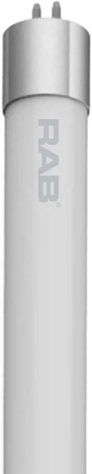 (25PK) RAB T5HO-25-48G-850-SD-BYP 25 Watt 5000K Daylight 3500LM LED T5 Single-Double Bypass (120-277V) 4FT Tube Light, Replaces F54T5HO, UL, NSF and DLC Rated