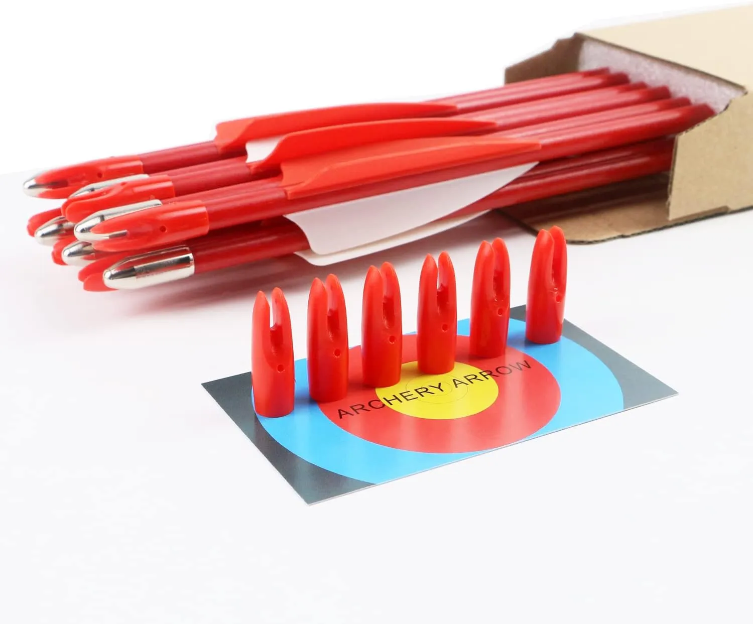 28inch Archery Fiberglass Youth Arrows for Recurve Bows- Beginners Adult and Youth Kids Arrows Practice