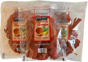 3 bags of Trader Joes Dried Fruit Chile Spiced Mango 8-oz Bags