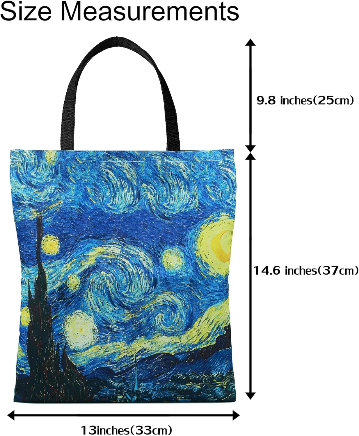 3 Pack Aesthetic Vintage Cute Tote Bag,Van Gogh Claude Monet Beach Alphonse Mucha Beach Travel Bags for Women