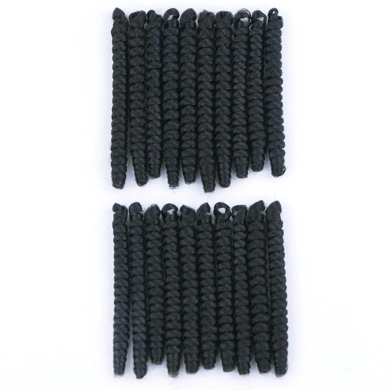 3 Packs Saniay Curl Crochet Braids Short Crochet Braiding Bouncy Twist Spiral Curls Jamaican Twist Hair Extensions 20 Strands/Pack (1, 6 * 20 inch)