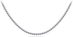 35 Ct. Avariah 14k Solid Yellow Gold Natural Round Brilliant Shape Timeless Dreams Riviera Diamond Necklace 20" (F-G Color, VS1-VS2 Clarity)