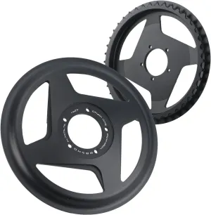 36T Chainring for Bafang BBS01B/BBS02B Mid-Drive Motor - Integrated Chain Guard | 2mm Offset | 7075 Aluminum Lightweight | ≤9-Speed Compatible
