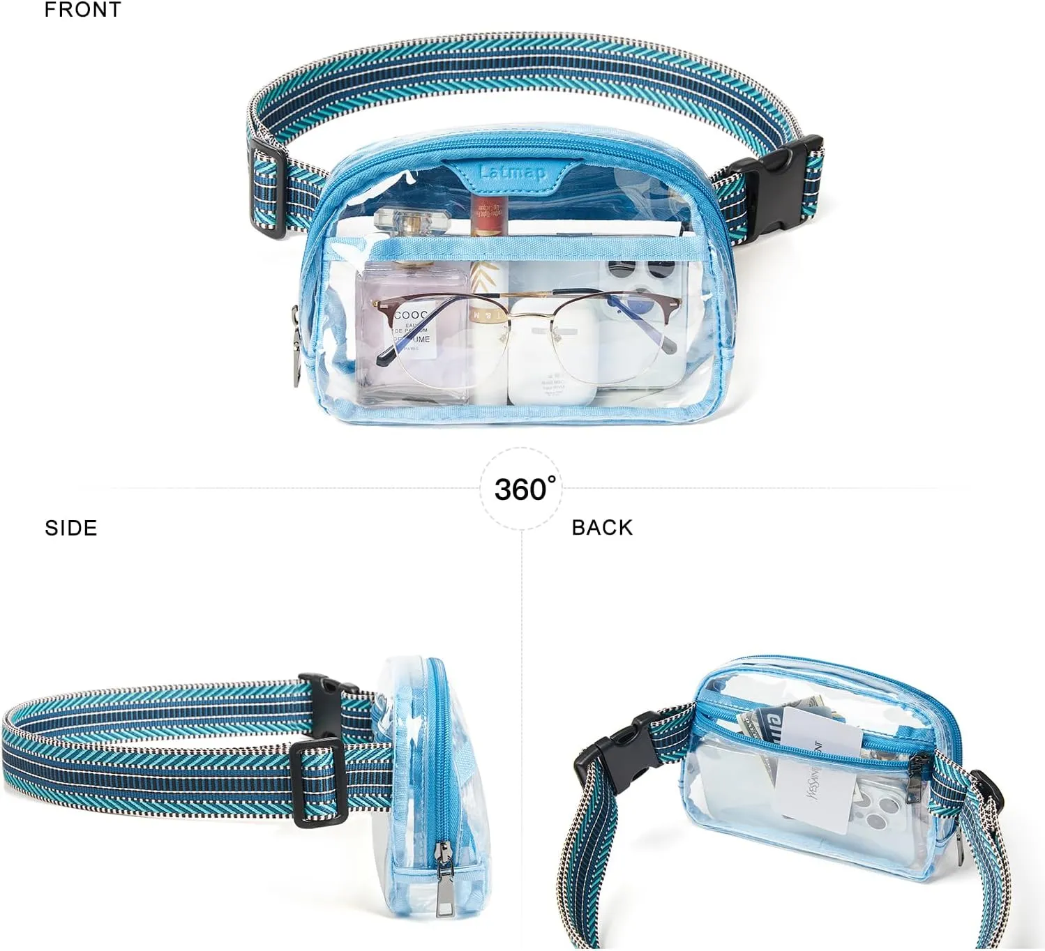 3L Fanny Packs Belt Bag for Women Small Everywhere Crossbody Bag Waist Bag Faux Leather Sling Chest Bag Purse