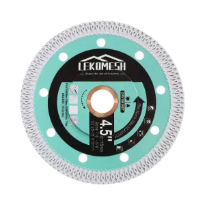 4.5 Inch Tile Blade - Diamond Saw Blade Cutting Disc Wheel with X Mesh Super Thin Fast,Clean Cut Porcelain Ceramic Tile Marble Granite Artificial Stone