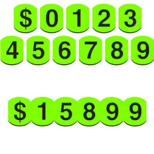 6 inch Tall Bubble Numbers {EZ118}