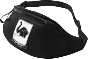 64th Armor Regiment Unisex Leisure Waist Bag Outdoor Sports Running Waist Bag Business Travel Mobile Phone Bag
