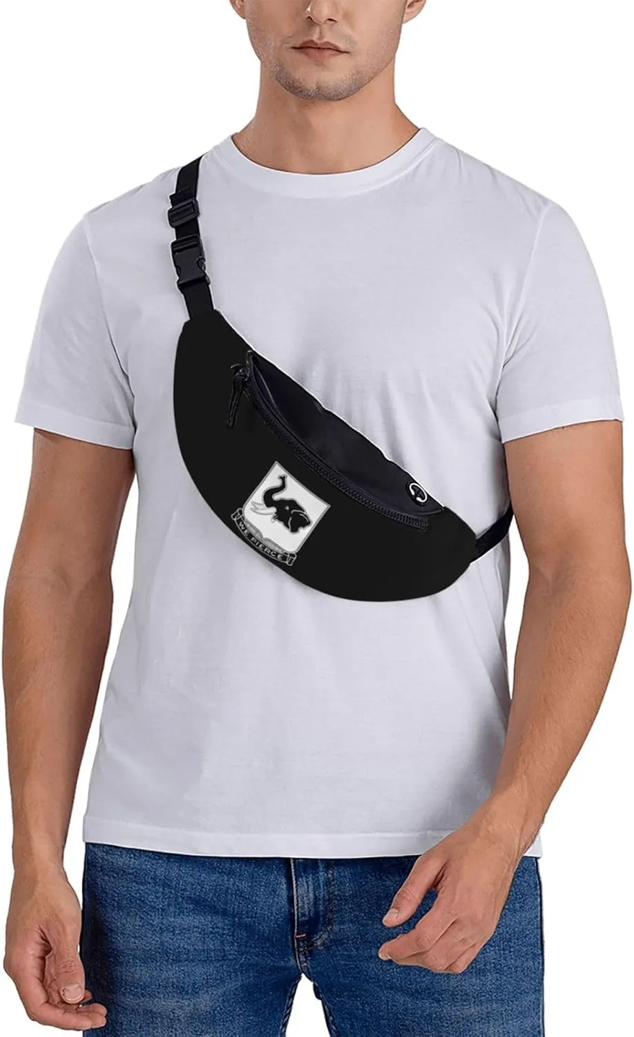 64th Armor Regiment Unisex Leisure Waist Bag Outdoor Sports Running Waist Bag Business Travel Mobile Phone Bag