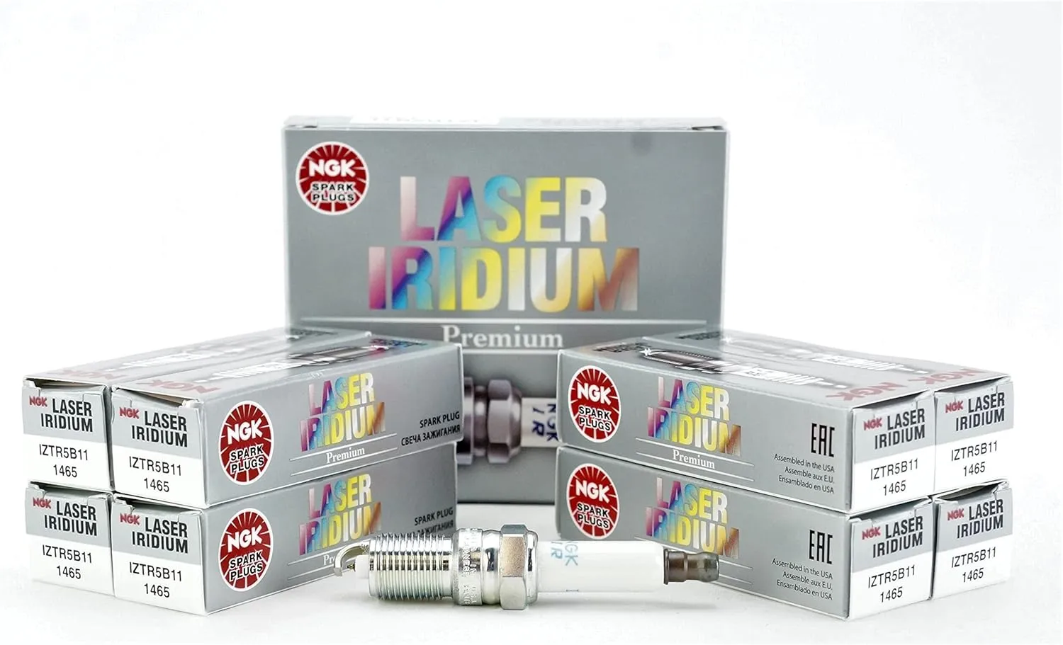 (8-Pack) NGK Spark Plugs IZTR5B11 (Stock # 1465)