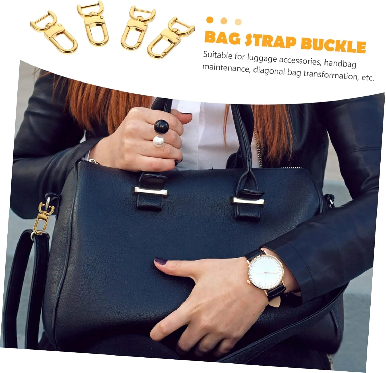 8 Pcs Metal Hook Detachable Bag Buckle Bag Accessory Bag Supplies Bag Strap Buckle Bag Detachable Clasp