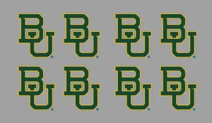 8 Piece Baylor Officially Licensed Waterless Peel & Stick Temporary Spirit Tattoos 8PK Team Logo