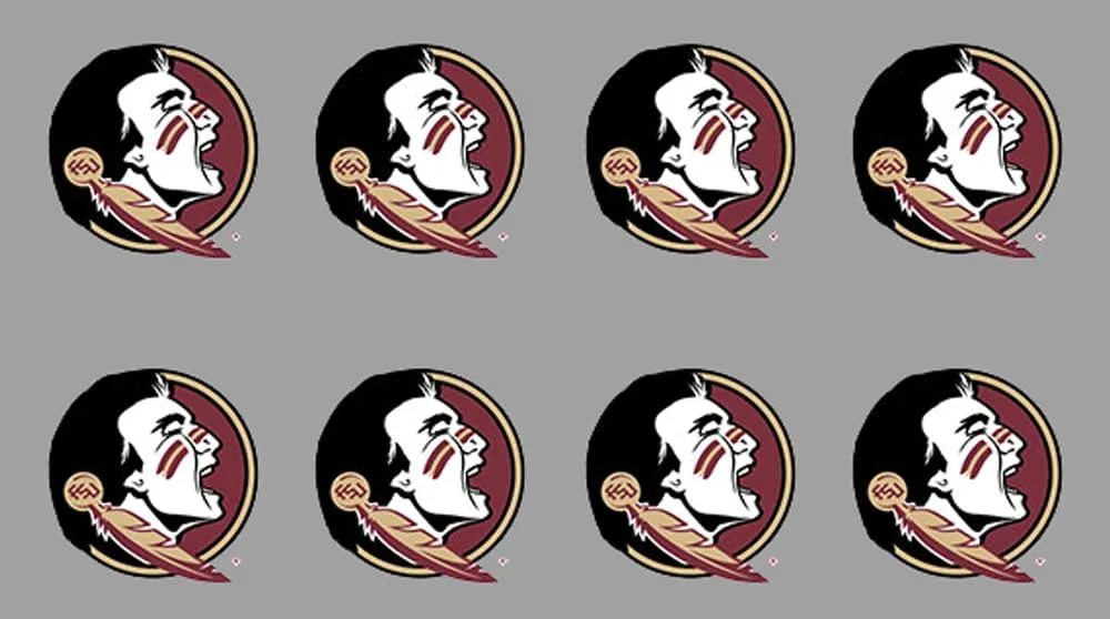 8 Piece Head Team Logo Officially Licensed Waterless Peel & Stick Temporary Spirit Tattoos
