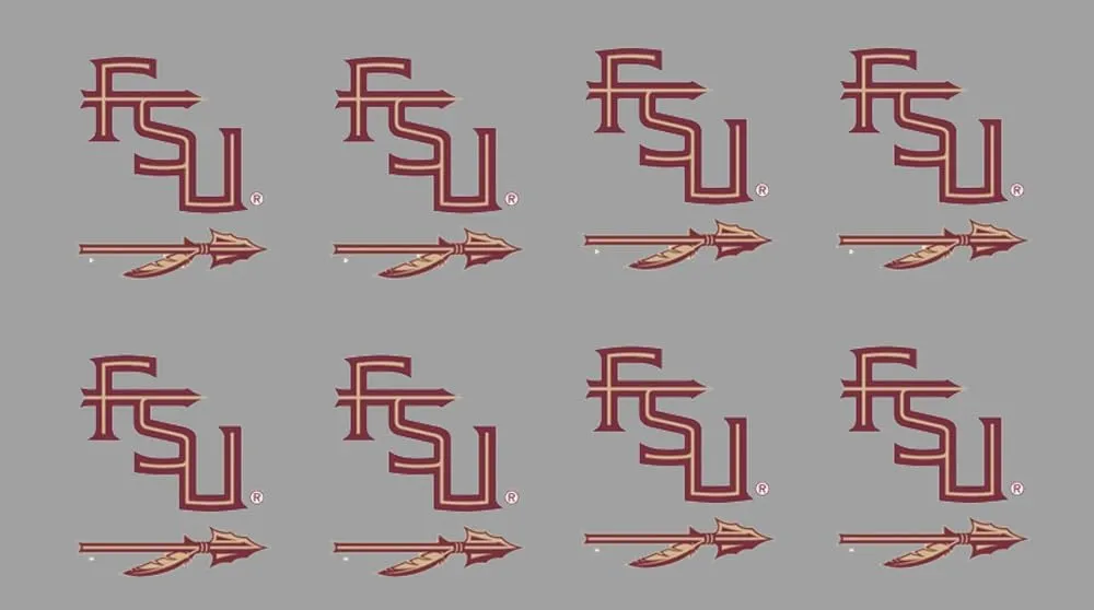 8 Piece Spear Team Logo Officially Licensed Waterless Peel & Stick Temporary Spirit Tattoos