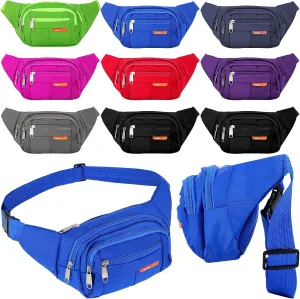 9 Pcs Fanny Pack for Women Waist Bag Packs Men Crossbody Waterproof Adjustable Running Bag Fanny Pack for Travel Hiking Running Outdoor Sports, 8 Colors