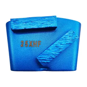 9 Pcs Pro HTC Diamond Grinding Shoes Extra Soft Bond for Extra Hard Floor (Grit Optional), for HTC Floor Grinding Machine (25 Grit - 2 Rectangle Segment XS Bond for Extra Hard Floor)