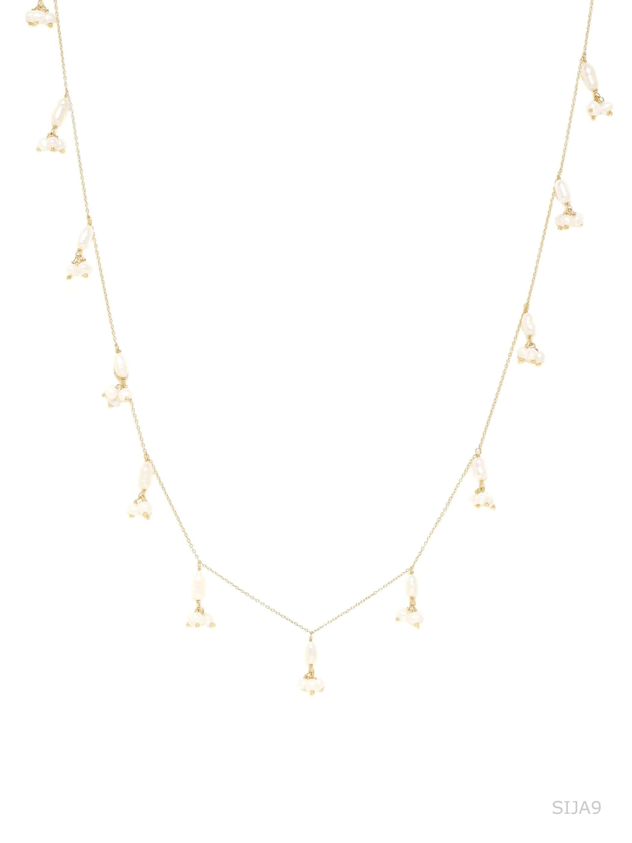 925 Silver Pearl chain necklace