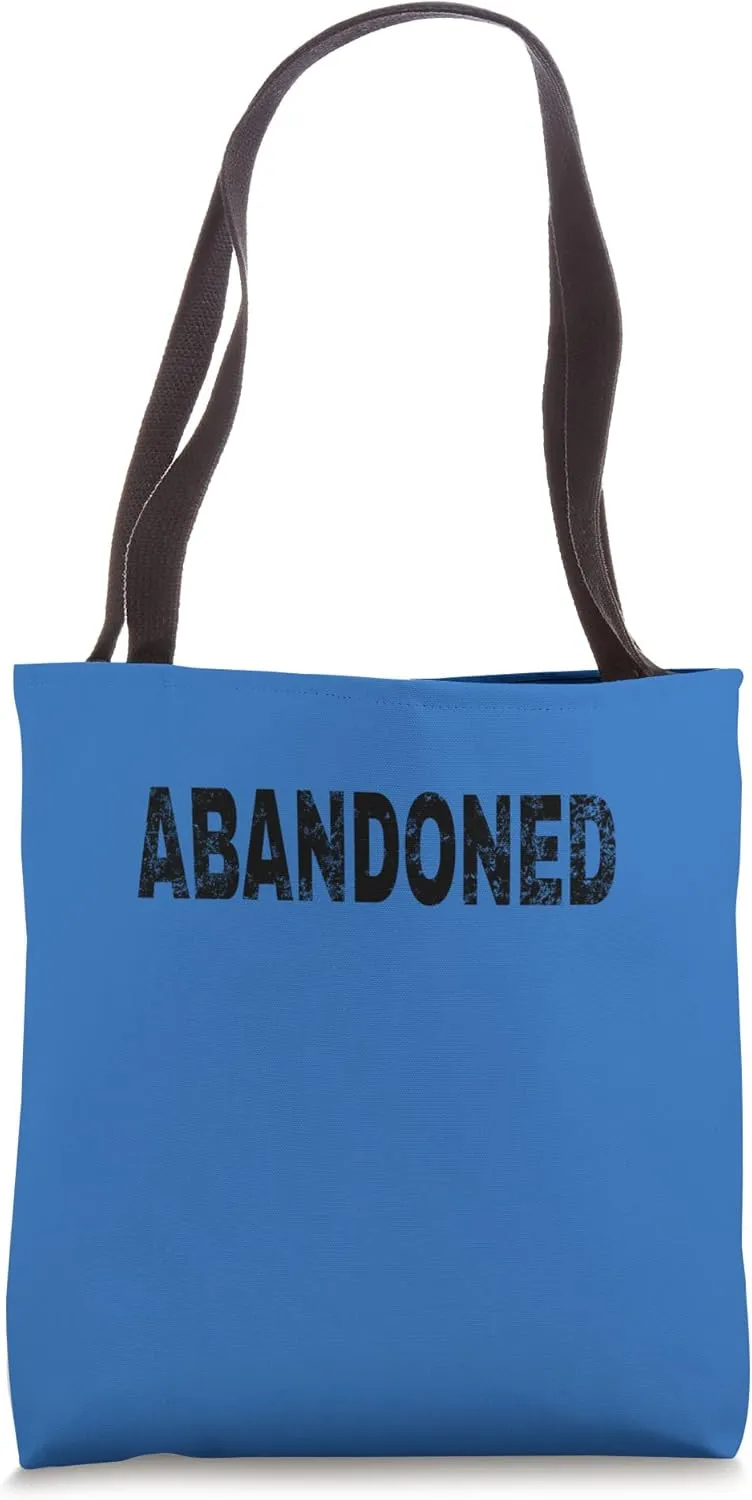 Abandoned Vintage Mood Emotion Black Text Apparel Tote Bag