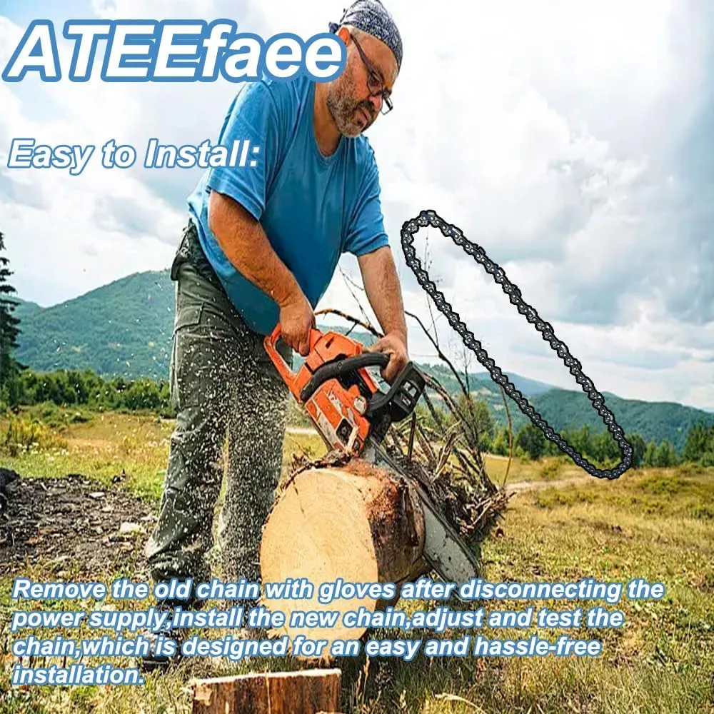 AC1800 18 Inch Chain Saw Chain for EGO Power  CS1800 CS1804 Chainsaw, EGO Chainsaw 18 Inch Replacement Chain, Ego Chainsaw Parts, 62 Drive Links, Safe and Reliable