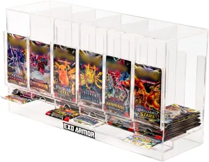Acrylic 6 Slot Booster Pack Dispenser Pokemon, MTG, Yugioh, Sports, Baseball, Basketball, Football