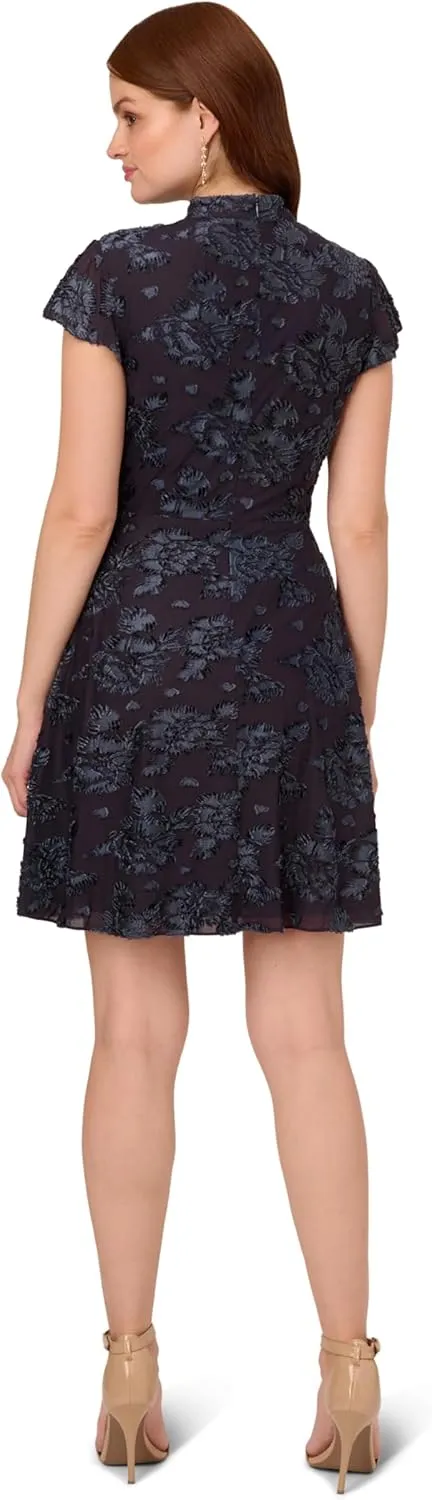 Adrianna Papell Women's Velvet Burnout Dress