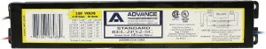 Advance REL-2P32-SC Electronic Fluorescent Ballast, 2 Lamp, F32T8 32W T8, 120V