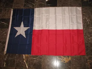 AES 5x8 Embroidered Sewn State of Texas Solarmax Nylon Flag 5'x8' Banner Star