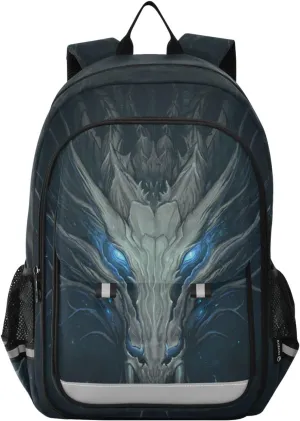 ALAZA Dragon Firing Anime Laptop Backpack Purse for Women Men Travel Bag Casual Daypack with Compartment & Multiple Pockets