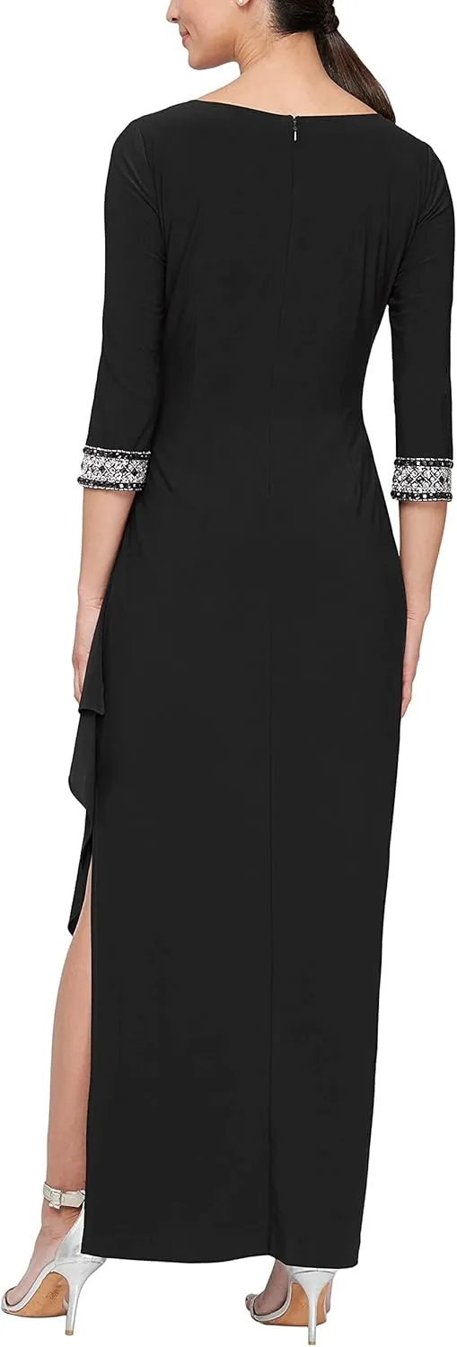 Alex Evenings Women's Dress with Keyhole Cutout (Petite and Regular)