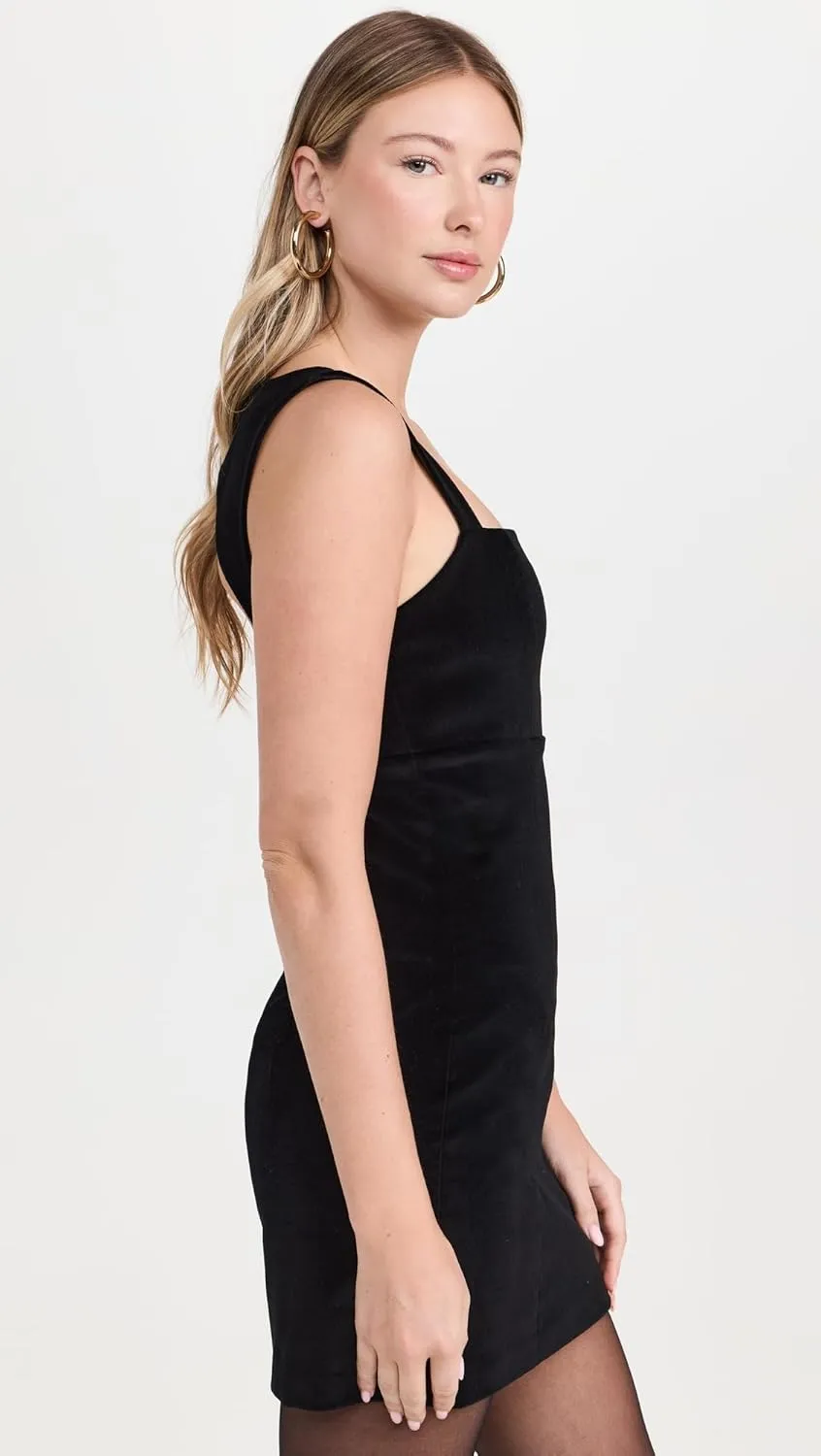 alice   olivia Women's Keria Velvet Fitted Mini Dress