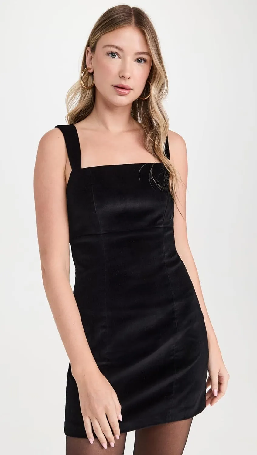 alice   olivia Women's Keria Velvet Fitted Mini Dress