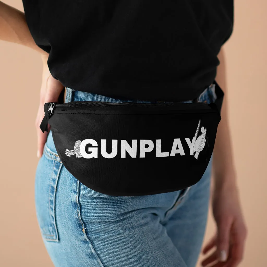All White Gunplay Fanny Pack, Black