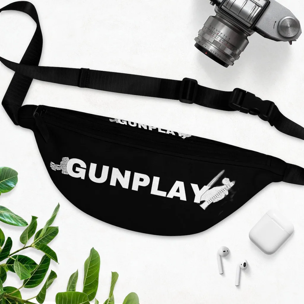 All White Gunplay Fanny Pack, Black