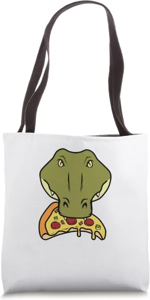 Alligator and Pizza Fast Food Crocodile Wildlife Animal Tote Bag