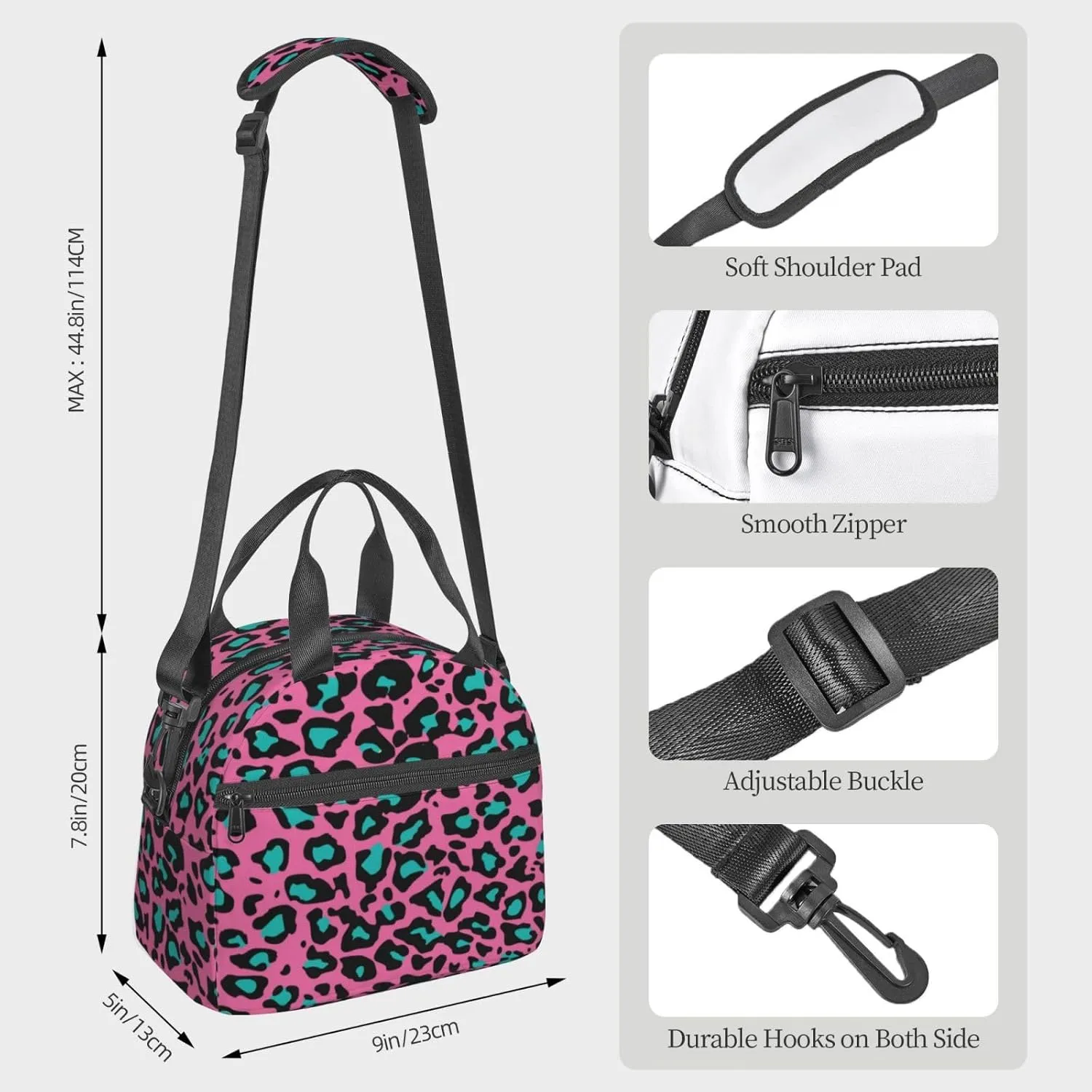 Alps,Lunch Box for Women,Landscape in The Alps with Green Meadows,Insulated Lunch Bag Women with Adjustable Shoulder Strap,Cute Lunch Tote Bag for Work,Picnic,Camping,Green