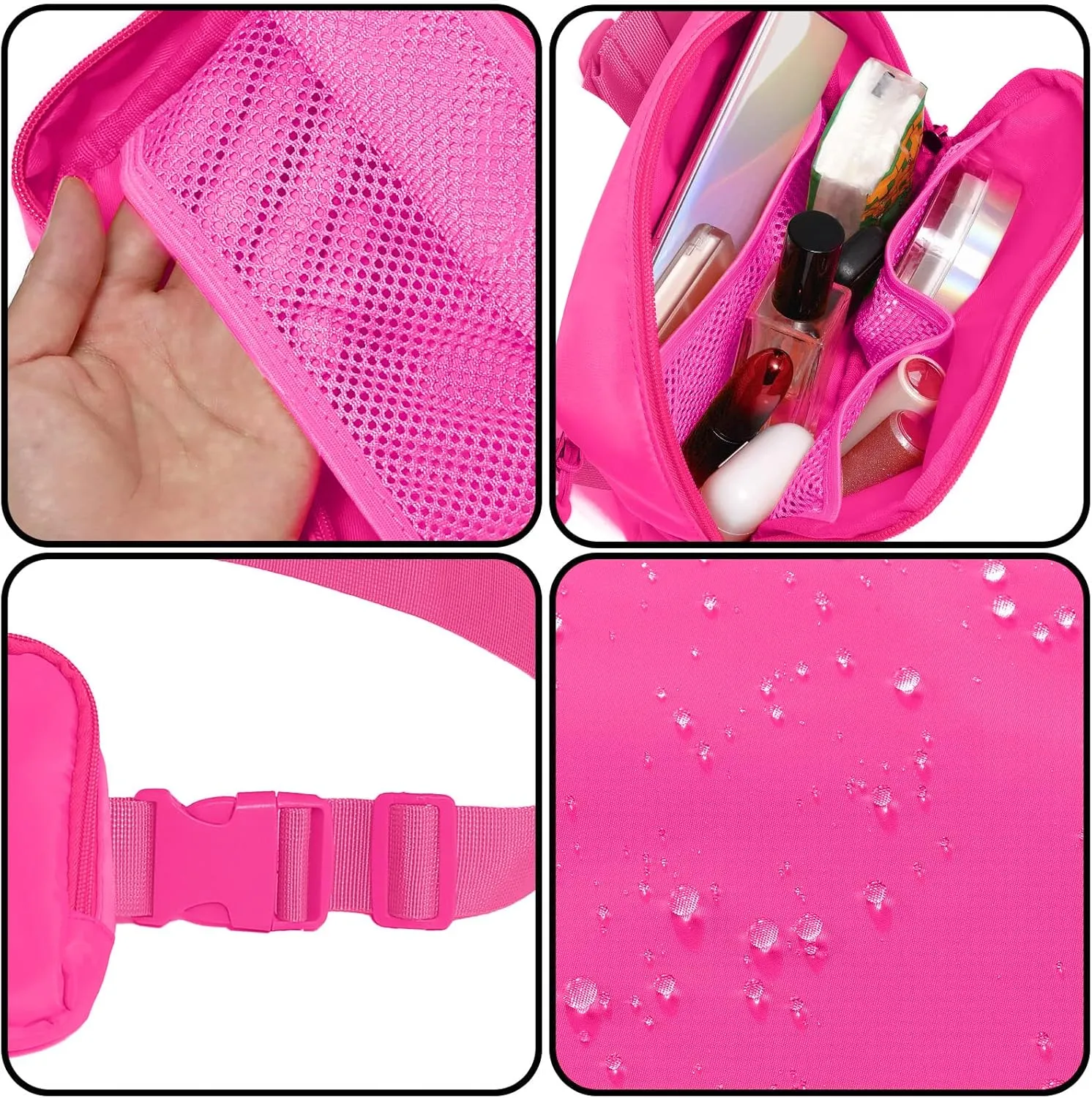 Amazerbst Belt Bag, Fanny Pack, Everywhere Belt Bag,40 Inch Adjustable Strap,Belt Bag for Women and Men,Waterproof