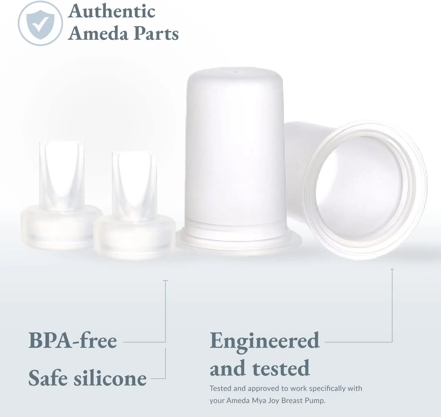 Ameda Universal Spare Parts Kit | Breast Pump Accessories | Ameda Breast Pump Parts | (2) Diaphragms & (2) Valves | Compatible with HygieniKit, MYA Joy, MYA Joy Plus & Pearl