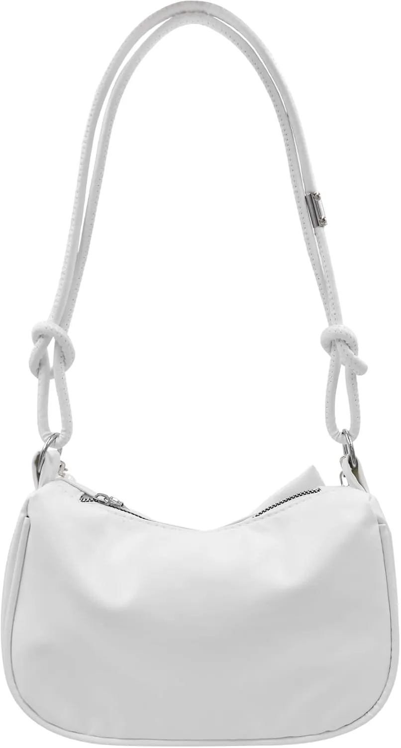 AMPOSSTO Bow Crossbody Bag for Women Girls Fashion Shoulder Bag Pearl Chain Handbag