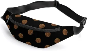 Ancient Mexican Calendar Cute Fanny Pack Crossbody Lightweight Waist Bag for Men Women Outdoors Sports Hiking