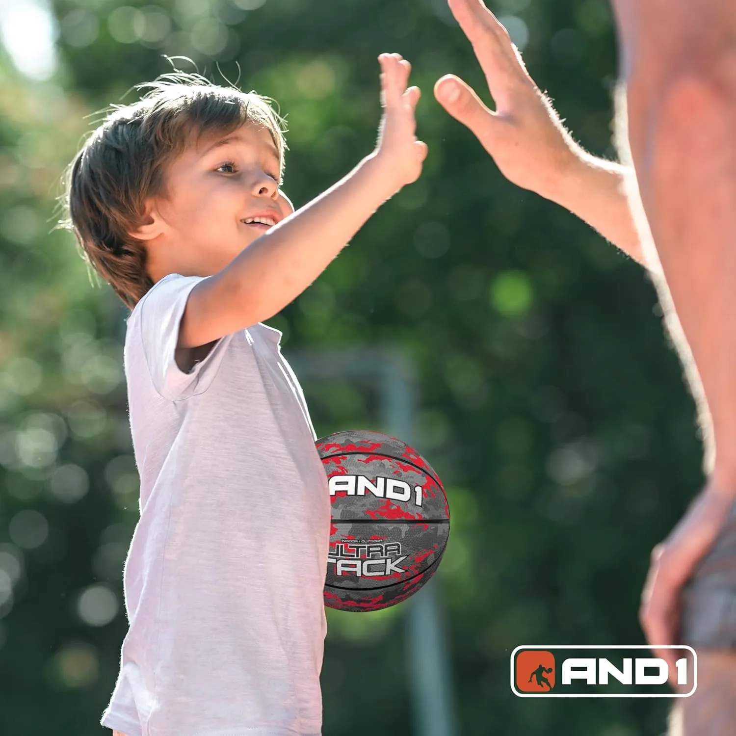 AND1 Mini Basketball 3 Pack Set for Kids (Deflated w/Pump Included): - Size 3 7-Inch Premium Youth Size Basketballs, Easy to Grip