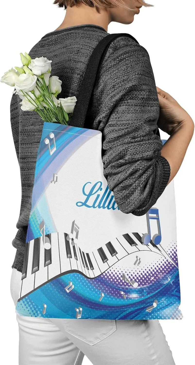 Animal Personalized Canvas Tote Bags, Reusable Bags for Shopping,Travel,School Handbag Gift